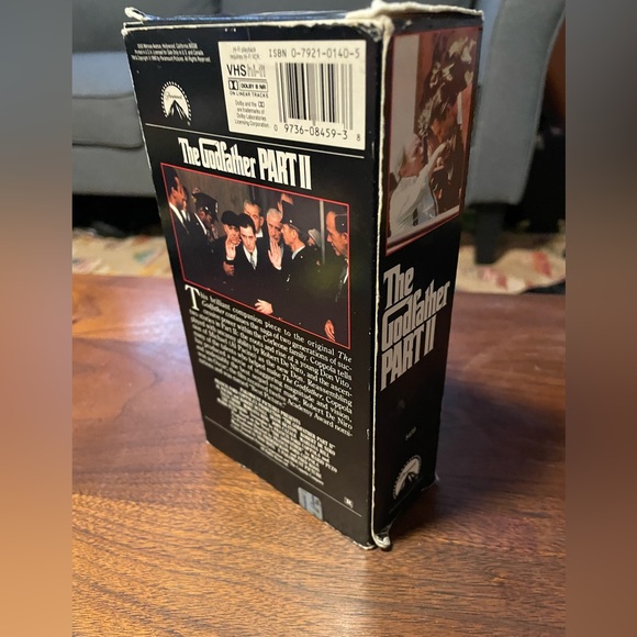 Vintage The Godfather Part 2 1974 Francis Ford Coppola VHS Video Cassette - Picture 2 of 4
